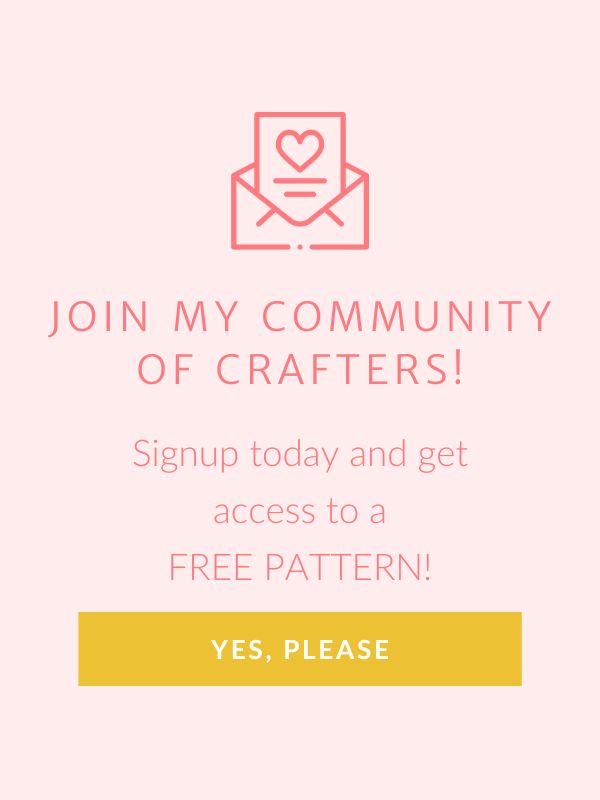 subscribe to my newsletter and receive a free pattern