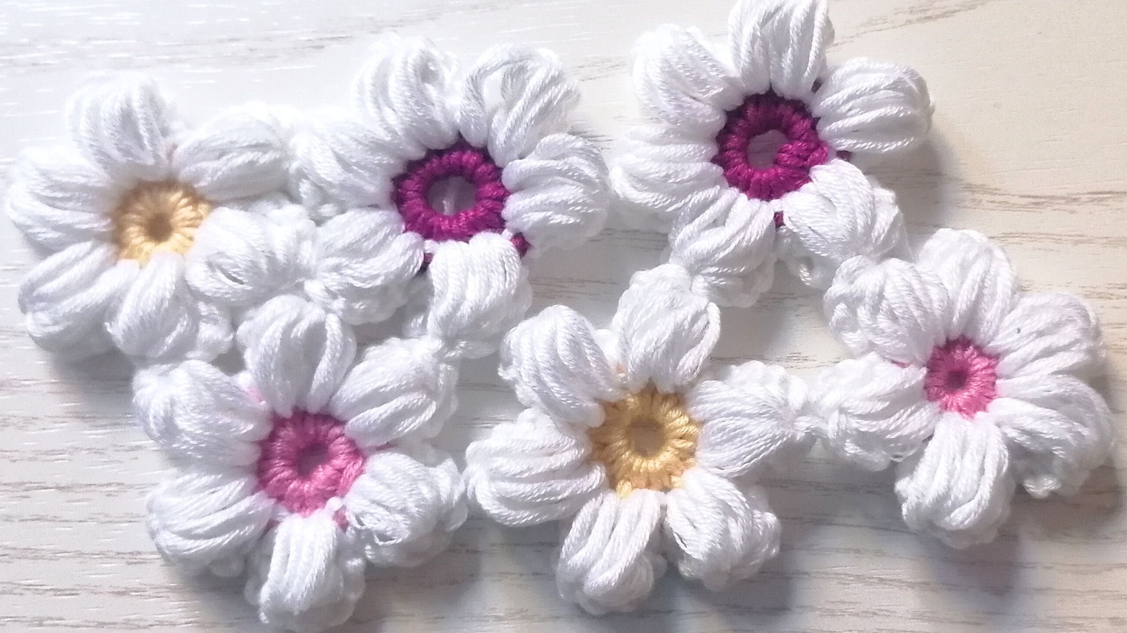 Puff Flower Crochet Pattern - Gorgeous Crafts